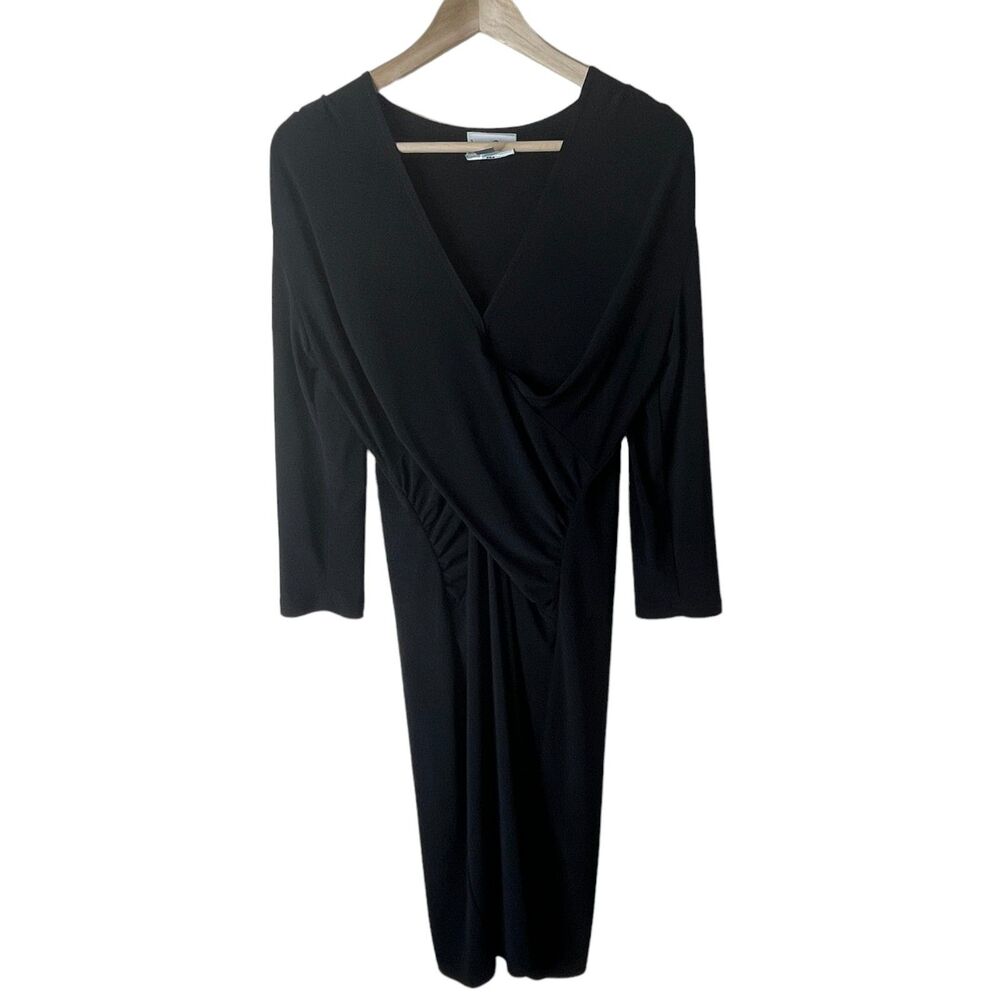 Elegant Black Wrap Dress